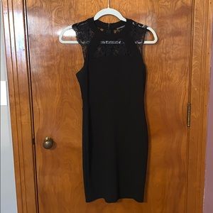 Black tight fitting dress